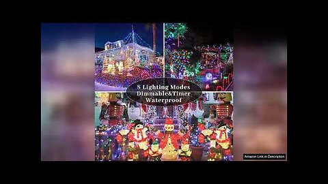 XURISEN 403FT Christmas Lights 1000 LED Super Long String Lights 8 Modes Review