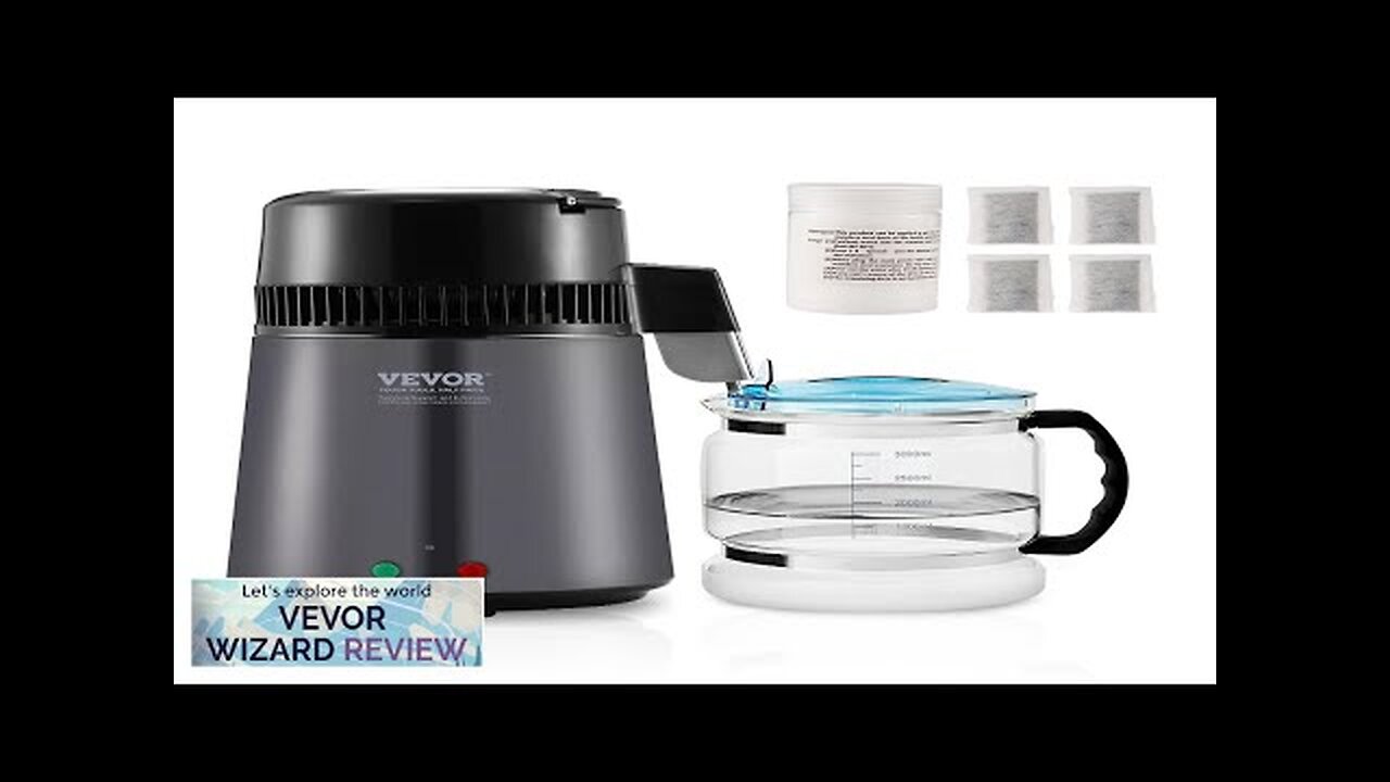 VEVOR Water Distiller 4L 1.05 Gallon Pure Water Purifier Filter For Home Review