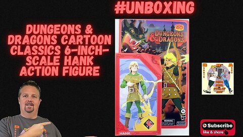 Dungeons & Dragons Cartoon Classics 6-Inch-Scale Hank Action Figures #unboxing