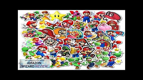 jjlin Super Mario Bros Stickers for Water Bottles 50 Pack CuteWaterproofAestheticTrendy Review