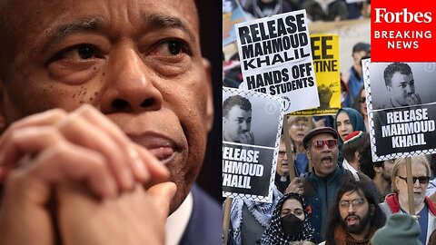 Mayor Eric Adams Asked About New Yorkers Afraid To Protest After Mahmoud Khalil's Arrest By ICE