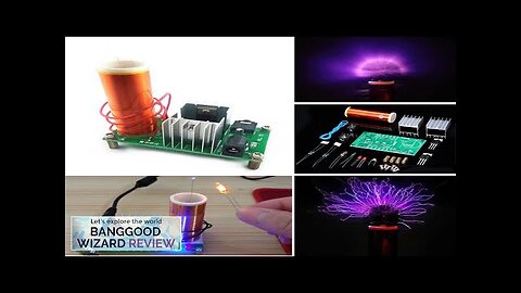 Geekcreit® DIY Mini Tesla Coil Module Unassembled 15W DC 15-24V 2A Plasma Review