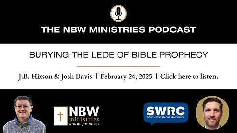 1150. Burying the Lede of Bible Prophecy