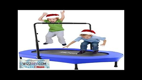 ANCHEER Kids Mini Trampoline Indoor: 5-Level Adjustable Handle Trampoline for Parent-Child Review