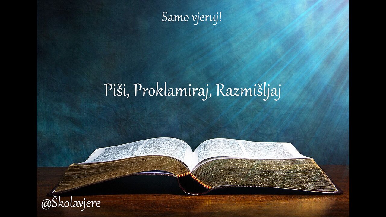 Piši, Proklamiraj, Razmišljaj