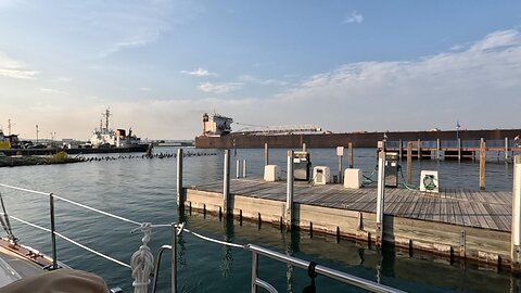 Tippling & Ship Watching at George Kemp Marina in Sault Ste. Marie, MI