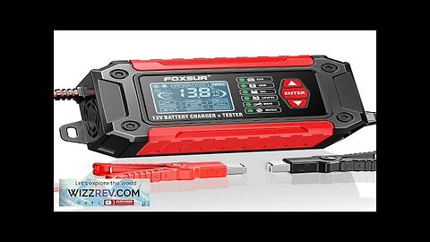 FOXUR FTC-1206 Car Battery Charger Tester with Comprehensive Health Check Precise Test Review