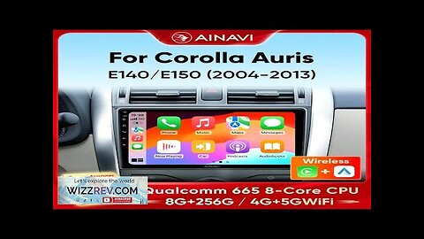 Ainavi Car Multimedia Player For Toyota Corolla E140/150 Auris E180 2004-2013 Carplay Review