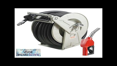 VEVOR Fuel Hose Reel 1" x 50' Extra Long Retractable Diesel Hose Review