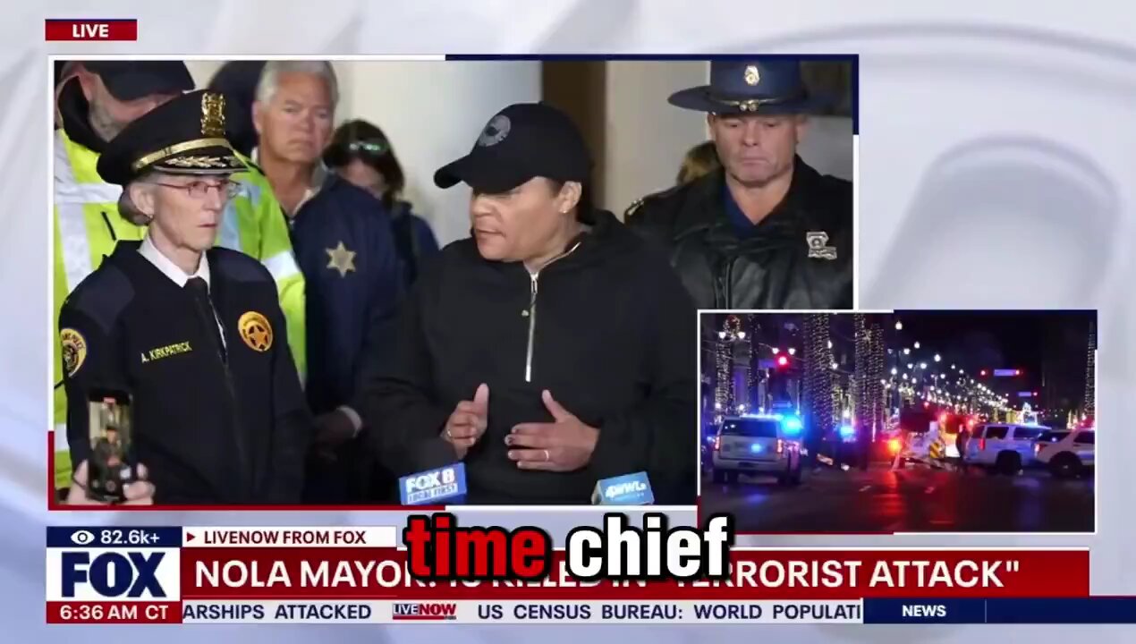 NO Mayor labels New Year's Day incident a terrorist attack after truck hits crowd, gunfire ensues