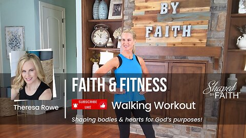 Walking Workout Cardio Core Strength Stretching Exercises | Shaped by Faith Christian TV Fitness