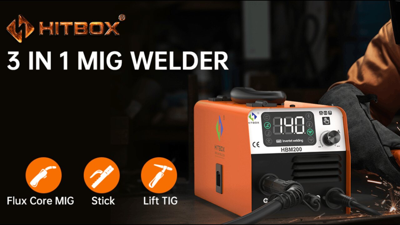 HITBOX 140A MIG Welder 110V