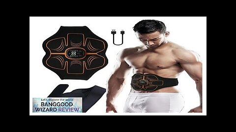 Wireless EMS Abdominal Muscle Electric Stimulator Arm Waist Body Smart Trainer Shaping Review