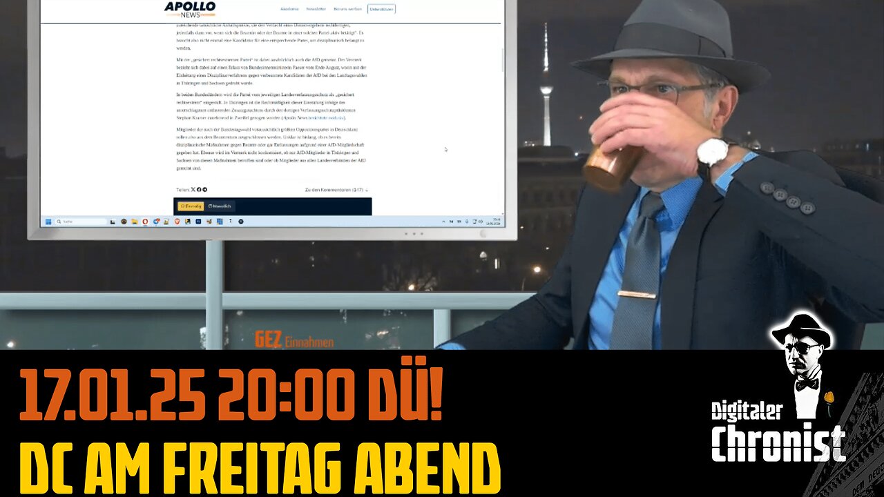 Aufzeichnung vom 17.01.25 DC am Freitag Abend