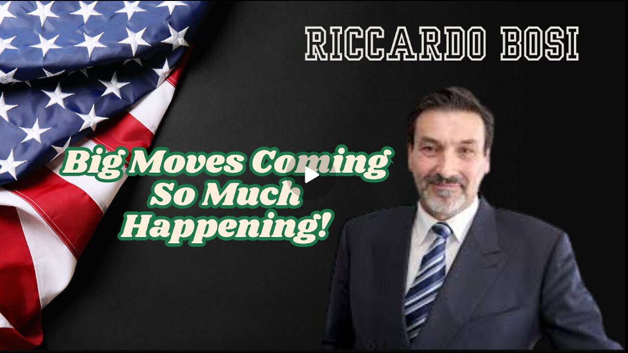 Lt. Riccardo Bosi Update: Big Moves Coming So Much Happening!!!