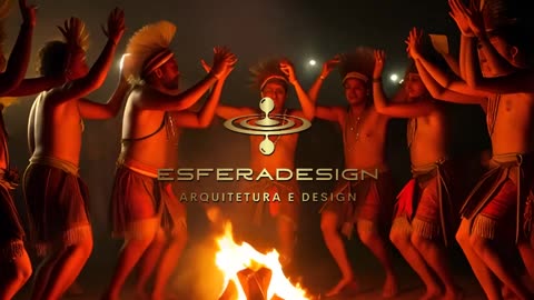tribal dance at fire places