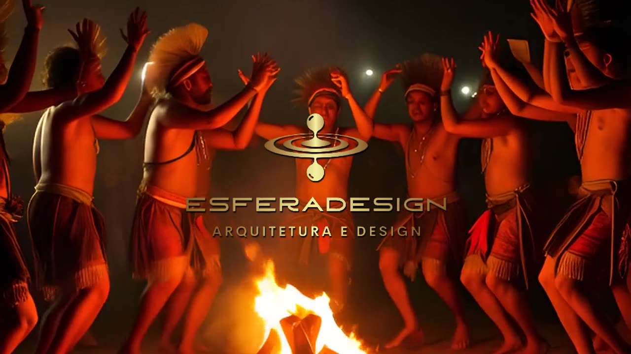 tribal dance at fire places