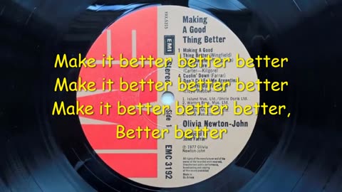 Olivia Newton-John - Making a Good Thing Better (1977)(Lyric Video)