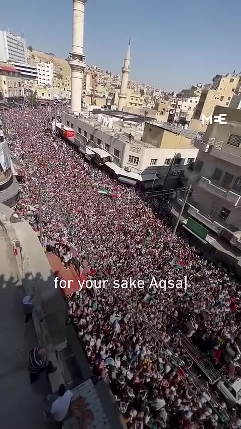 Mass protests for Palestine erupt in Amman, Jordan
