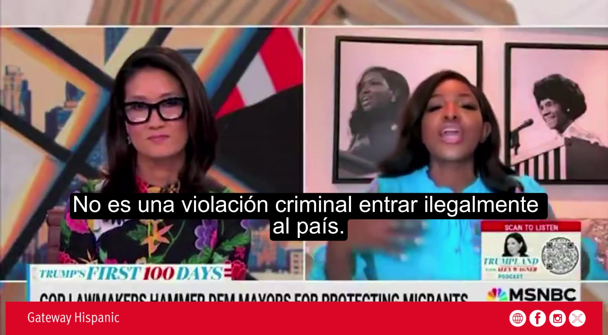 Rep. Jasmine Crockett: "it´s not a crime to enter the country illegally"