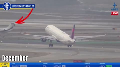 Planes Nearly Collide On Major Airport's Runway In Shocking Clip