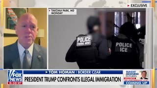 Tom Homan Says Border Crossings Down 93% as of Sunday