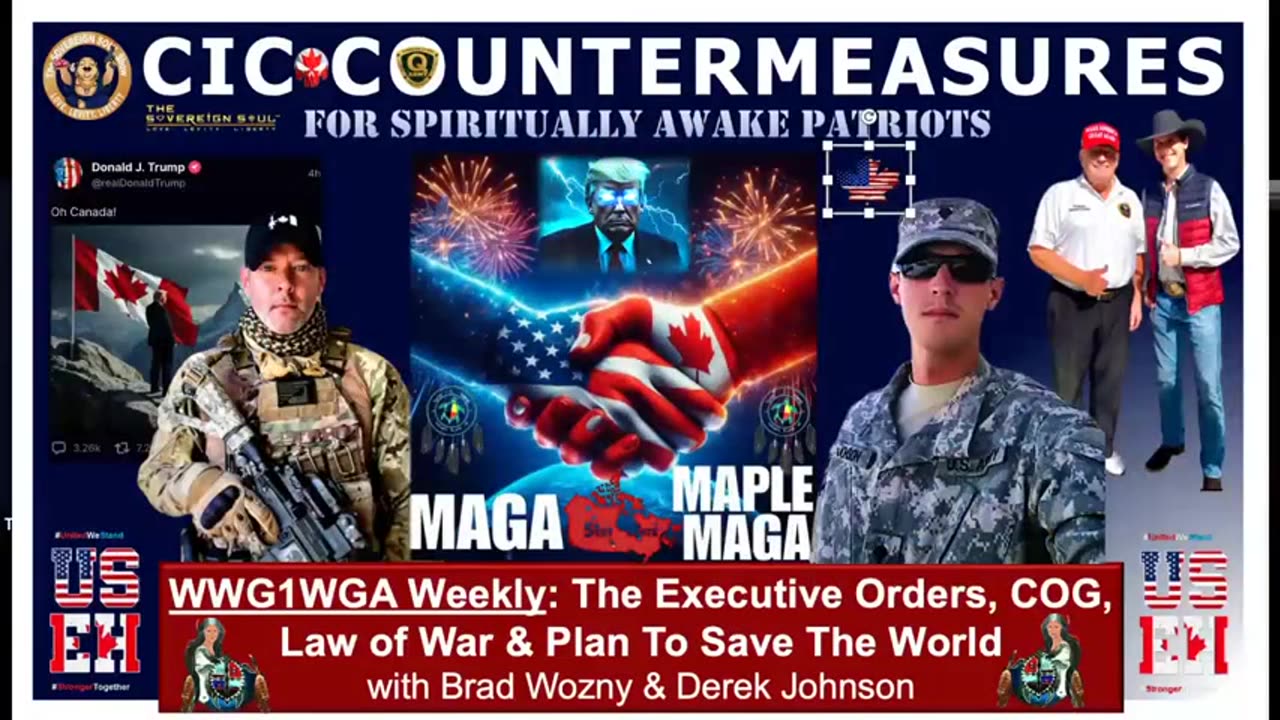 Derek Johnson & Brad Wozny Situation Update: "WWG1WGA CIC Trump Countermeasures, Q,