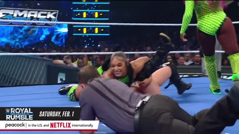 Rhea Ripley, Bianca Belair & Naomi vs. Liv Morgan, Nia Jax & Candice LeRae: SmackDown, Jan. 24, 2025