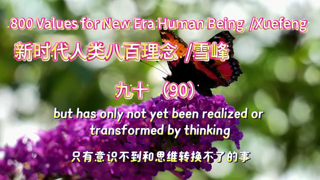 800 Values for New Era Human Being（90）