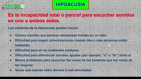 25 Ene 2025 - Hipoacusia