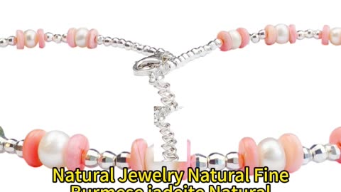 修正----GN-20250107-01 Natural Jewelry Natural Fine Burmese jadeite Natural Freshwater Pearls Natural