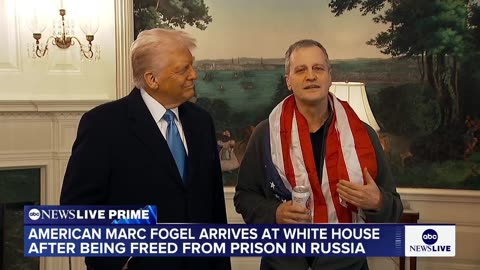 Rescued Russian Prisoner Marc Fogel - Trump's The Hero