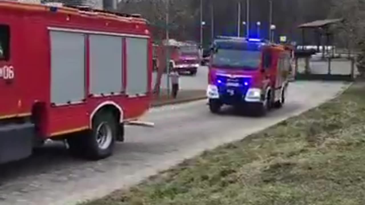 Wyjazd plutonu „pożar” z powiatu kartuskiego do Gdańska.