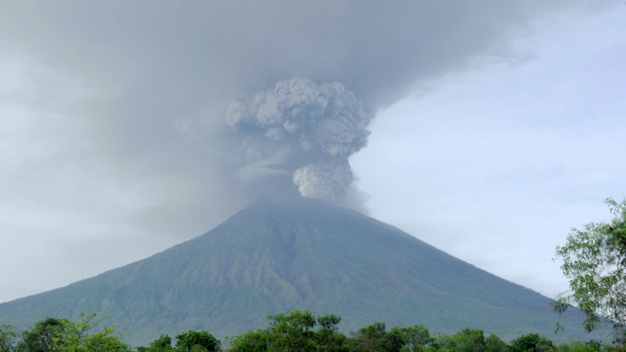 Time lapse of A Volcanic Eruption