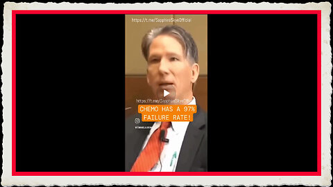 CHEMO HAS A 97% FAILURE RATE. Dr. Peter Glidden