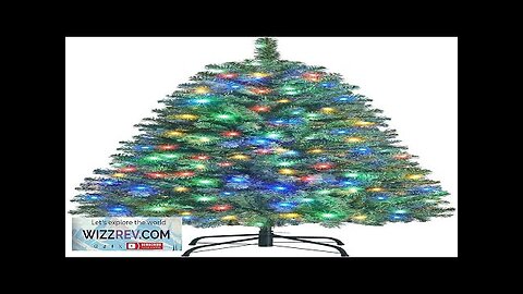 Yaheetech 4.5ft Pre-lit Spruce Artificial Christmas Tree Hinges Tree with 150 Multicolor Review