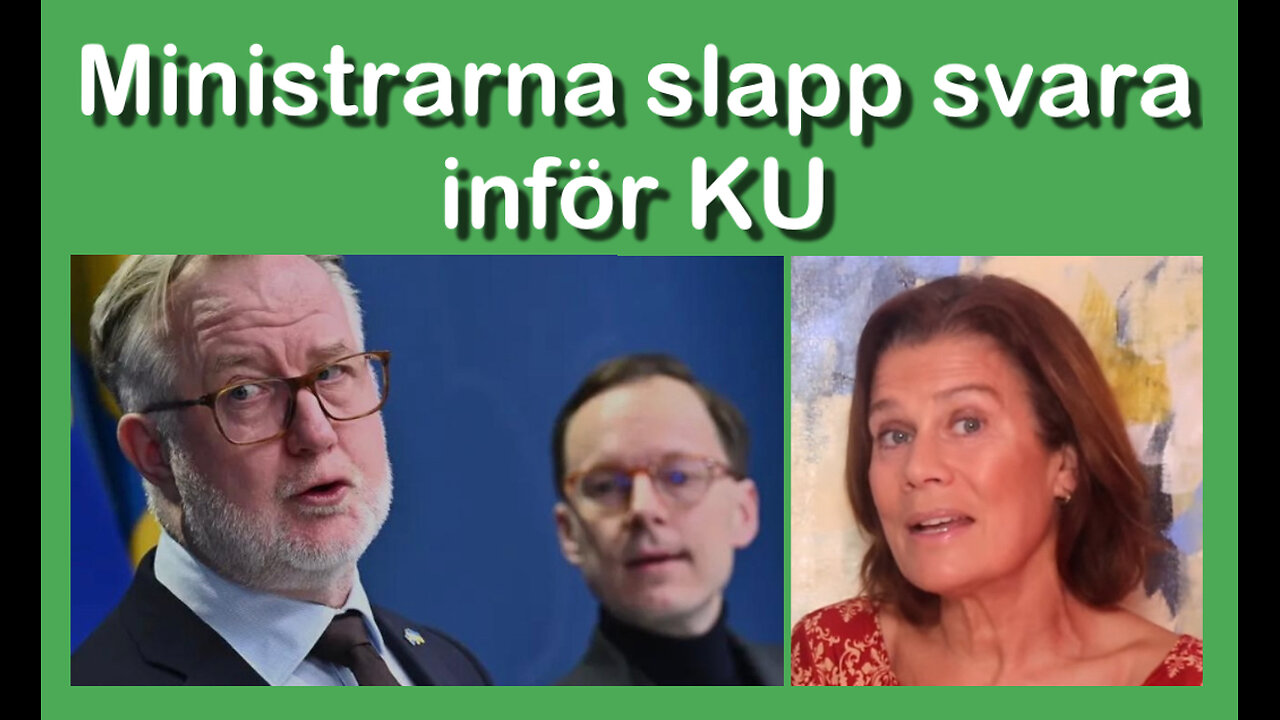 Ministrarna slapp svara inför Konstitutionsutskottet