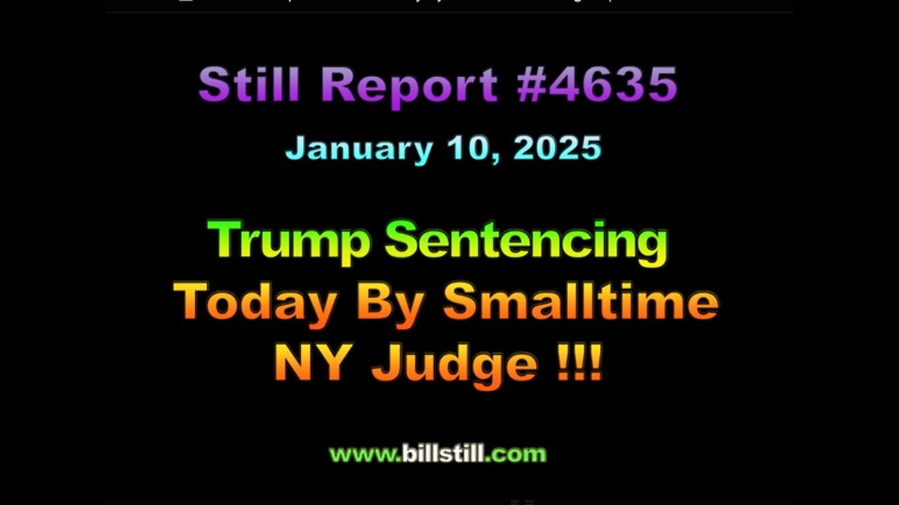 Trump Sentencing Today by Smalltime NY Judge !!!, 4635.mp4