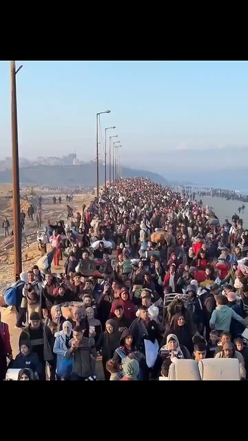 Returning To Their Homes In The North Gaza Strip