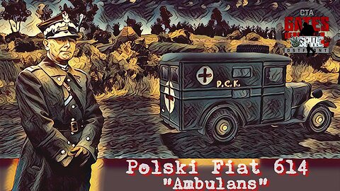 Polski Fiat 614 "Ambulans" - pojazd specjalny.