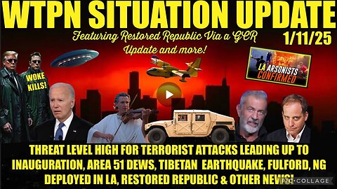 WTPN SITREP Threat level high for more terrorist attacks leading up tp inauguration!