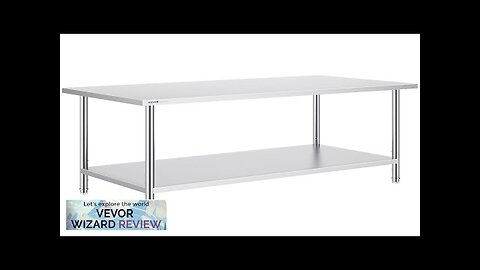 VEVOR Stainless Steel Prep Table 30 x 60 x 34 Inch Heavy Review