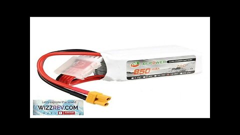 XF Power 14.8V 850mAh 4S 70C Lipo Battery XT30 Plug Review