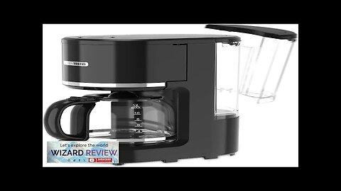 12 Cup Drip Coffee Maker With Removable Water Reservoir Programmable Permanent Review