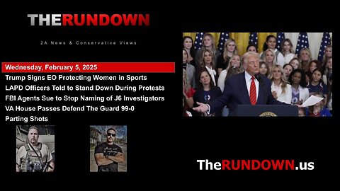 #857 - Trump Signs EO Banning Males is Women's Sports. Another Promise Kept