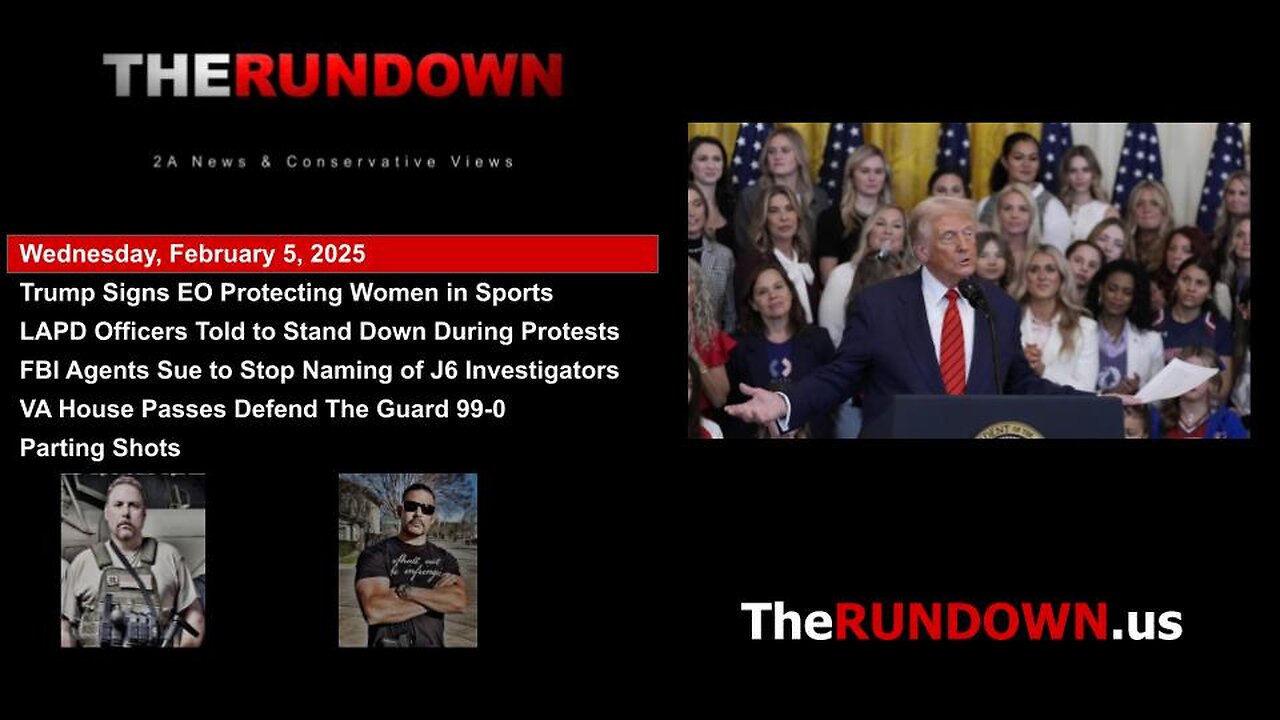 #857 - Trump Signs EO Banning Males is Women's Sports. Another Promise Kept