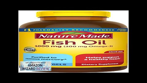 Nature Made Fish Oil 1000 mg Softgels Fish Oil Supplements Omega 3 Review