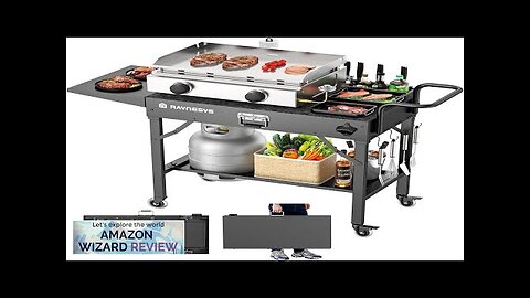 Outdoor Grill Table Blackstone Griddle Stand 440lbs Folding Grill Cart Pizza Oven Review