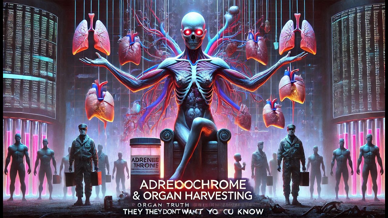 Adrenochrome & Organ Harvesting: The Chilling Truth They Don't Want You to Know