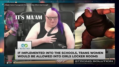 Crazy Purple Weave Transgender Wants Men In Girls Locker Room